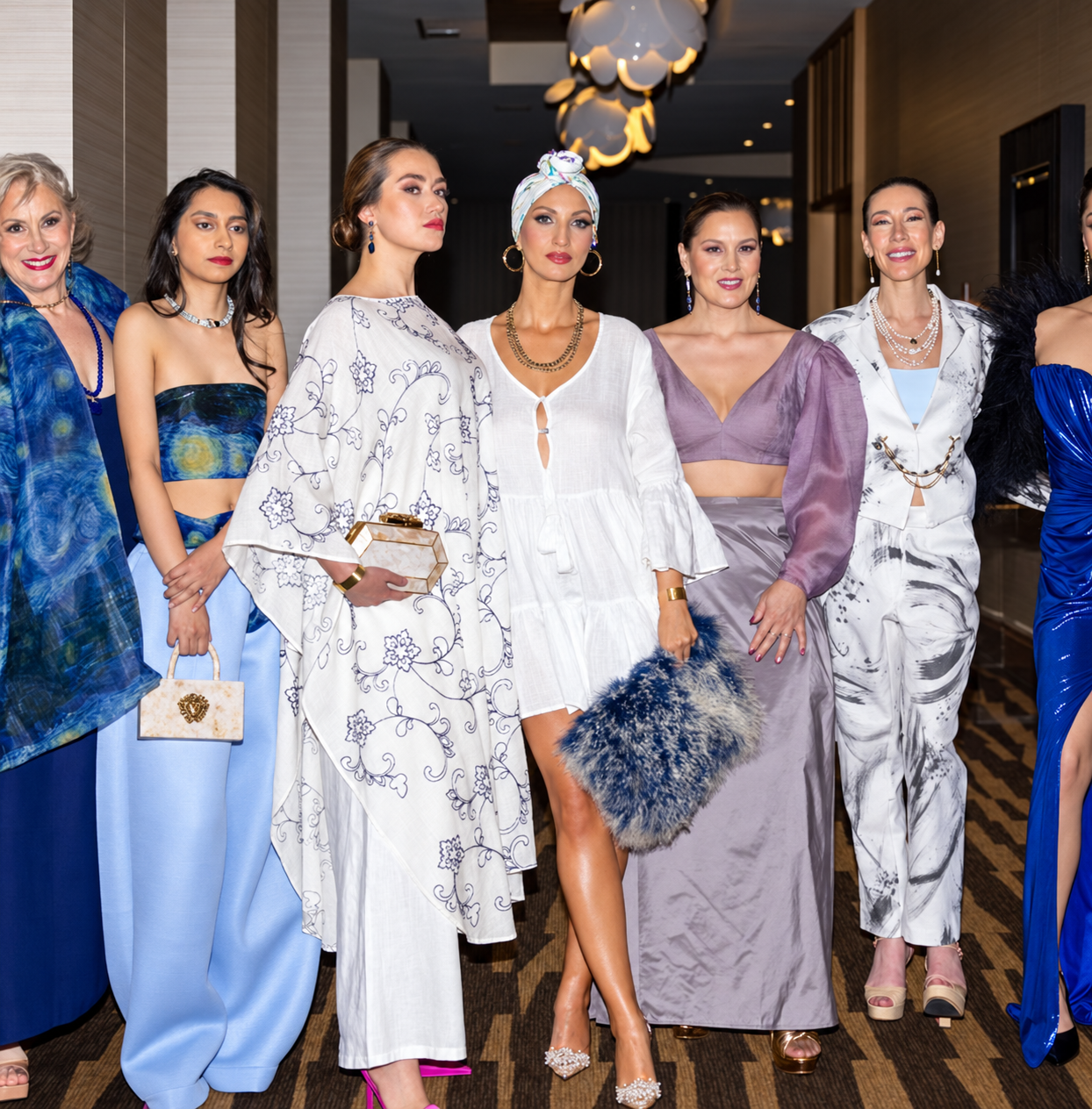 A joyful gathering celebrating distinctive Canadian fashion